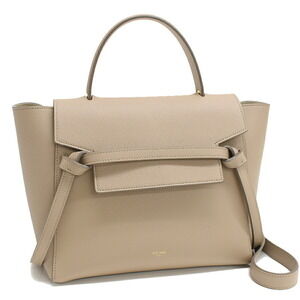 Celine Belt Bag Handbag Beige Tan Leather